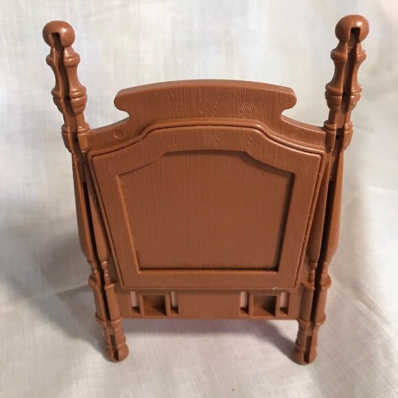 Fisher Price Loving Family Bed Dollhouse Double Poster Parents Bedroom Pink - Picture 6 of 12